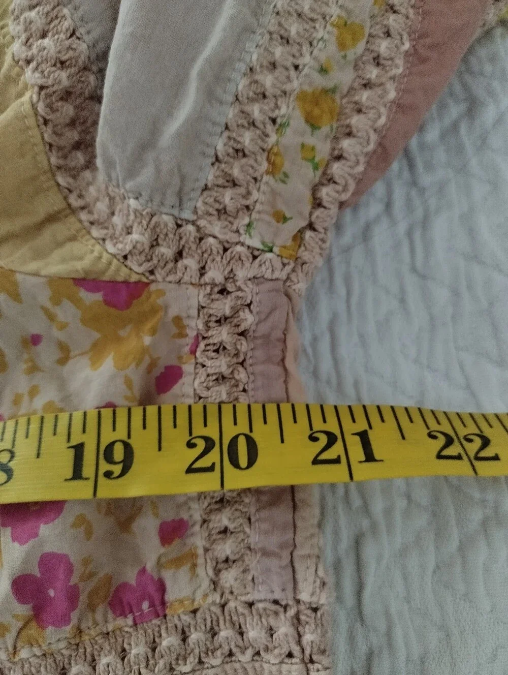 IVY JANE PATCHWORK PATTERNED Cottagecore Boho TOP IN PINK Sz L